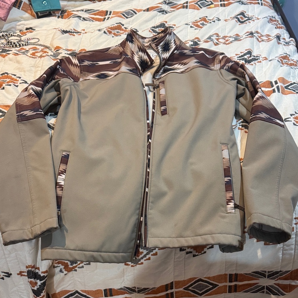 Unisex Aztec Western Softshell Jacket